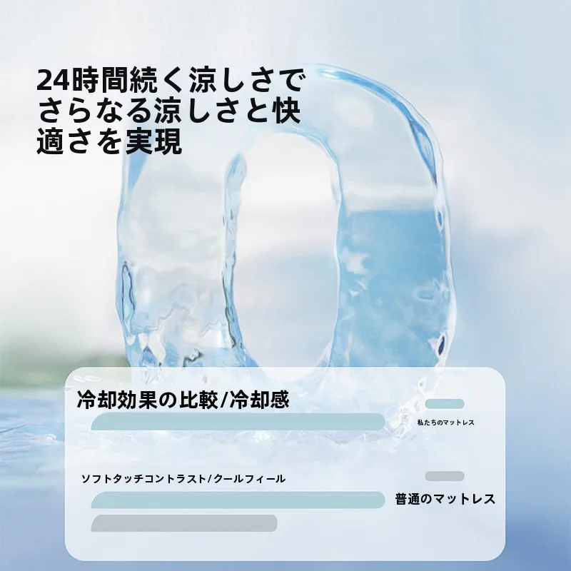 二段ベッドマットレスの涼感性能と実用性：カテゴリーA マタニティグレード アイスシルク 夏ござ ベッドマットレス
