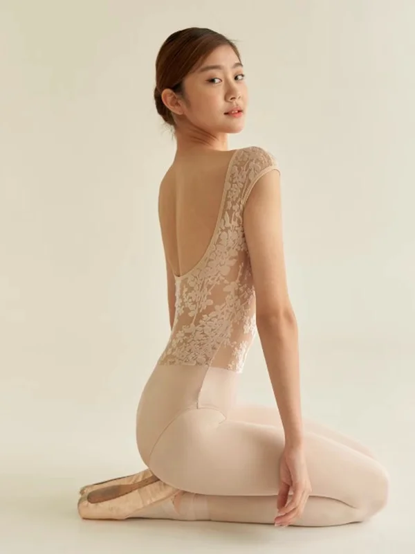 バレエ練習服【女性用・中国舞踊・ボディスーツ・チュチュ・シルクベルベット】