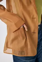 薄透けデザインの後開きジャケット【ビジネスカジュアル】