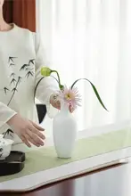 高級感ある新中式陶器花器【室内装飾・ドライフラワー用】