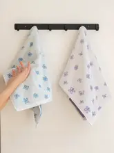 小花柄の純綿タオル【柔らかい・吸水性あり・家庭用】