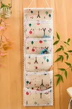 布製収納ポケット【壁掛け・ドア裏用・小物整理・寝室用】