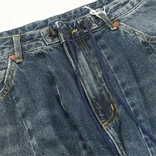 バルーンパンツ【レトロ加工・ウォッシュホワイト・ワイドレッグ・デザイン】