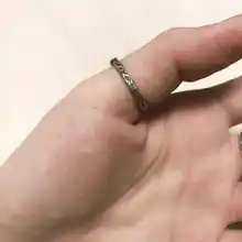 手作りの刻印リング【古法ハンマーテクスチャ・樹皮風・カップル・贈り物用】