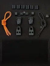 第7区 モール拡張ストラップ付き アウトドア登山用バッ  クパック【アイスアックスクリップ・ボディバッグ機能・固定カラビナ】