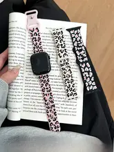 個性的な豹柄デザイン！エアリーストラップ【シリコン製・Apple Watch対応・通気性抜群】