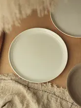 シンプルなデザイン！白いプレート【陶器製・ステーキ・朝食・デザート・洋食用】