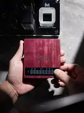 MUVNA 木製ミニコーヒー豆電子スケール【ウォールナット・スマートハンドドリップ用・タイマー付き】