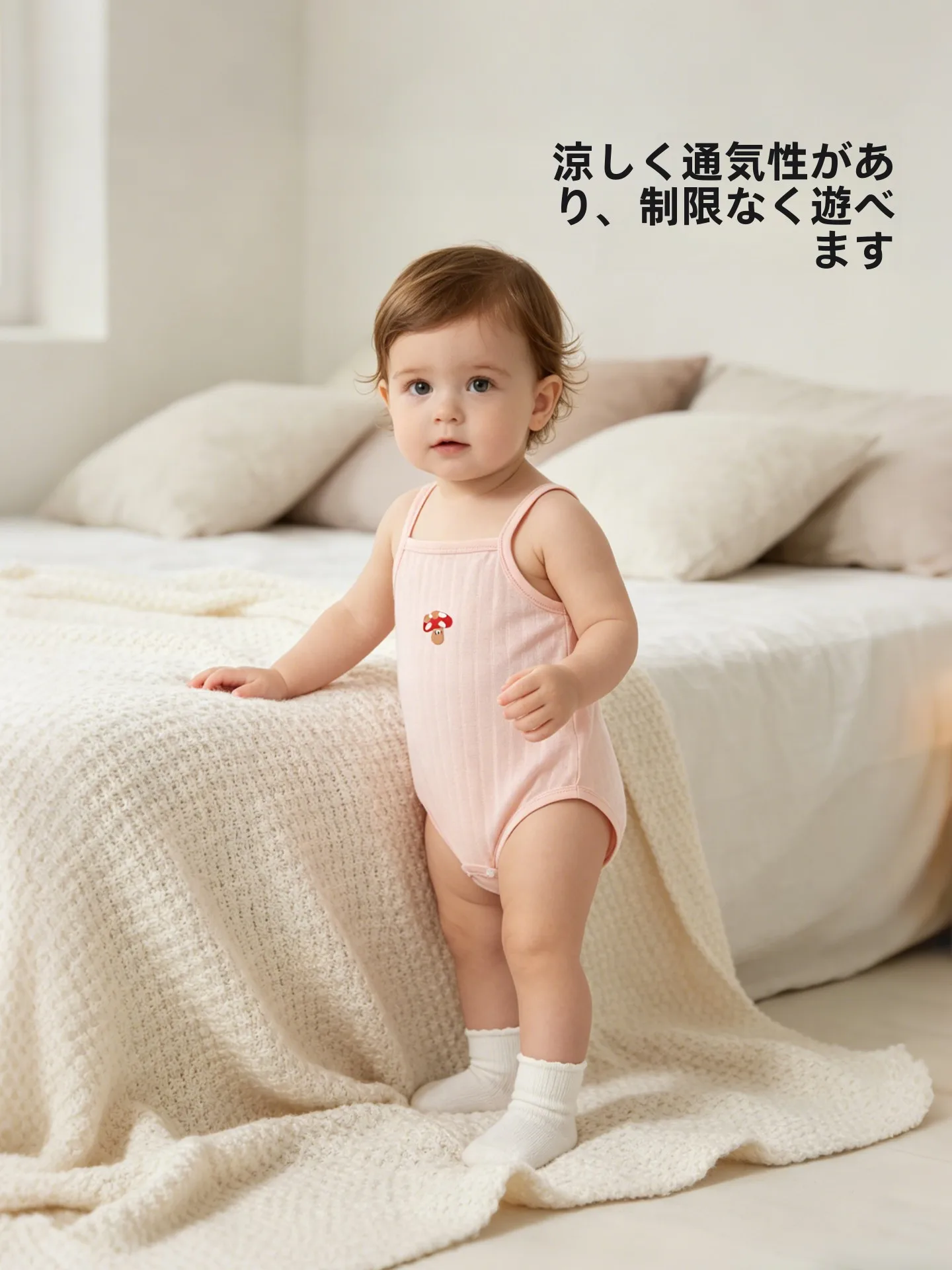赤ちゃん用コットンサロペットオールインワン：抱っこ紐おんぶはいつから使えるのか