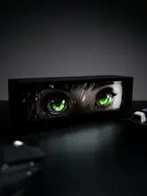 デザイン性の高いアニメ風目型LEDデスクライト【モダン・雰囲気作り・卓上装飾用】