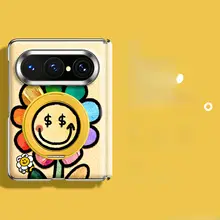 折りたたみ式スマートフォン用カバー【全包・防指紋・超薄型・回転スタンド付き】（セットアップ対応）