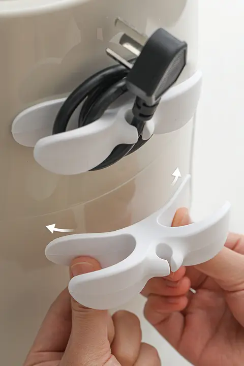 穴あけ不要の家庭用電線固定器【ケーブル整理・データケーブル用】