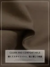 カーキ色ウール製ハイウエストAラインスカート【秋春用・ロング丈・大きいサイズ対応】