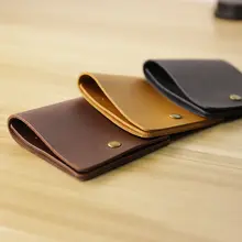 牛革製薄型財布【ミニ横型デザイン・超薄型・シンプル】