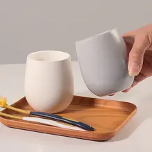簡素なデザインの陶器製マグカップ【ホテル用・タム刻印対応】