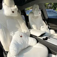 可愛いデザインの車用頭枕【首元サポート・ユニバーサルフィット・カートゥーンスタイル】（セットアップ対応）