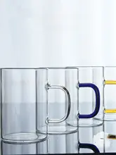 高硼硅透明ガラスカップ【シンプルデザイン・家庭用・厚手】