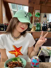 デザイン性のある短袖Tシャツ【女性用・夏用・ブラック・ショート丈】
