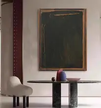 手描き油絵のテクスチャー 和の美しさ リビングルーム用装飾画【現代的でシンプルなデザイン】
