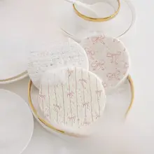 かわいいリボンデザインの木材パルプ製スポンジ【食器洗い用・吸水性・キッチン】