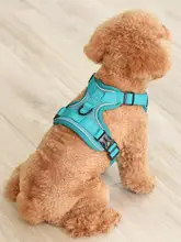 調節可能な犬用ハーネス付きリード【中小型犬用・胸型ハーネス・トイプードル対応】