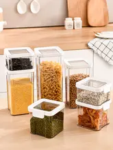 密閉容器 プラスチック製食品保存容器【麺・雑穀用・収納ボックス】