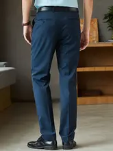 春秋用 男性作業用スーツパンツ【ブルー＆グリーン・郵便局デザイン】