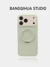 夏にぴったりなバイカラーの液体シリコン製iPhone用ケース【360°回転スタンド付き・強化保護・大きなウィンドウデザイン】