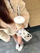 可愛い星柄の犬デザインiPhoneケース【全包型・17Pro・17ProMax対応】