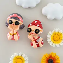 個性的なデザインの雲と雏菊のマグネット冷蔵庫用装飾【インテリア・ギフト対応】