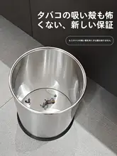 高級304ステンレス製ゴミ箱【家庭用・リビング・キッチン・円筒形】