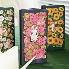 かわいい手描きの動物週間ノート