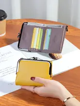 薄型ソフト牛革製の二つ折り財布【大札収納・女性用・シンプルデザイン】