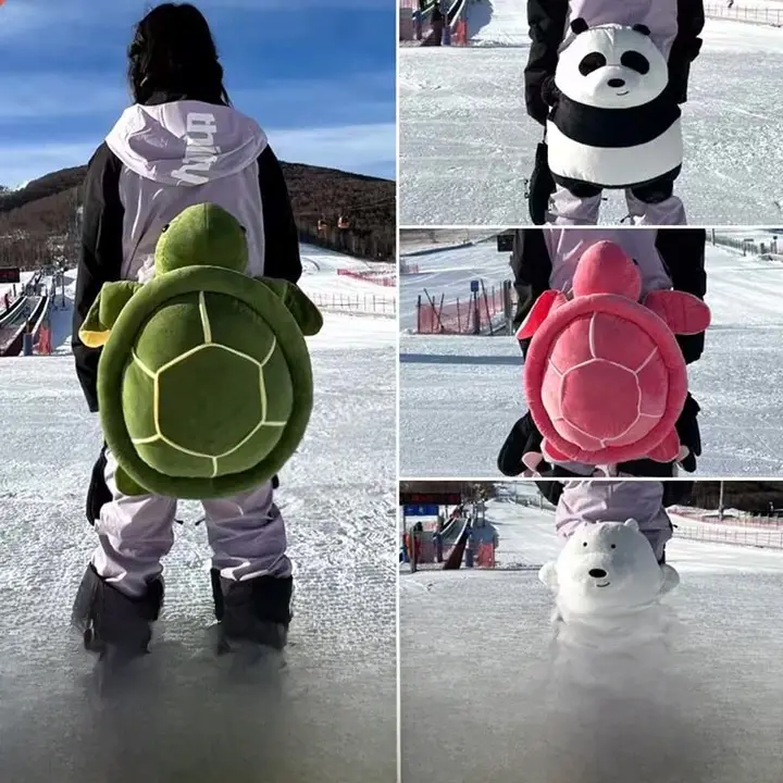 滑雪用プロテクターセット【子供用・カートゥーンデザイン・ホワイトベア・防水】