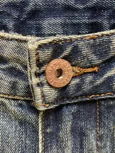 レトロ風デザインのユニセックスデニムパンツ【ヒップホップスタイル・ワイドレッグ・ウォッシュ加工】