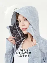 UVカット機能付きの薄手サマーライディングウェア【透湿性・アイスシルク・女性用・紫外線防止】