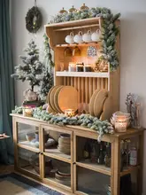 クリスマスフラワーアレンジメントセット 祝日の装飾に最適 フェイクフラワー グリーン プロバンススタイル