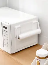 シンプルな磁石付きキッチンペーパーホルダー【穴あけ不要・壁掛けタイプ・保鮮膜収納対応】