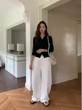 フィットバナナパンツ【立体裁断・ホワイト・デニム】