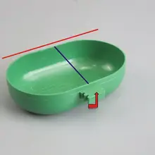 鳥かご用プラスチック洗面器【小型・内掛け型・丸型・四角型共用】