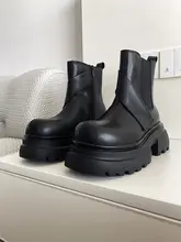 秋冬用 加绒マーチンブーツ【厚底・ショート・クールなデザイン】