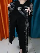 高腰デザインのストレッチブラックペンシルパンツ【極上の柔ら  かさ・小脚シルエット・カジュアル】（セットアップ対応）