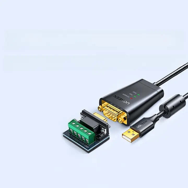 USBからRS232/485/422への三合一インターフェース変換ケーブル【産業用・DB9オスコネクタ・データ転送用】