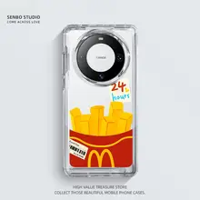 HUAWEI Mate 60 Pro用 透明ケース【高級感ある保護カバー・女性向け】