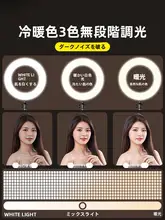 多機能スマートフォンスタンド＆補光ライト【デスク用・自撮り・プロフェッショナル撮影対応】（セットアップ対応）