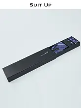 デザインランダム！ネクタイ・ポケットチーフ・カフスのギフトボックス【ギフト用・三点セット】（セットアップ対応）
