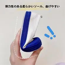 子供用キャンバスシューズ 女児 浅口アンチキック ゴム
