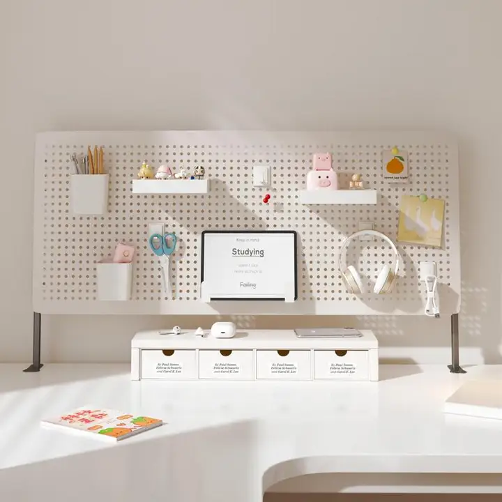 スタンディング シェルフ 学生 用 家庭用 書 desk 上 収納 メタル シェルフ