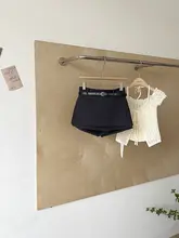 女性用高腰デザインのAラインスカートパンツ【カジュアル・トレンド・ルーズフィット】（セットアップ対応）