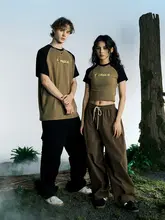 アメリカンビンテージ風 ラグランショートTシャツ【フィット感抜群・カジュアル・男女兼用】